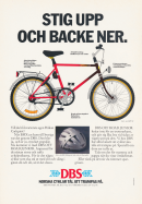 Reklam för en cykel från norska DBS