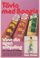 Reklam för tuggummit Boobie och en tävling där man kan vinna en enhjuling