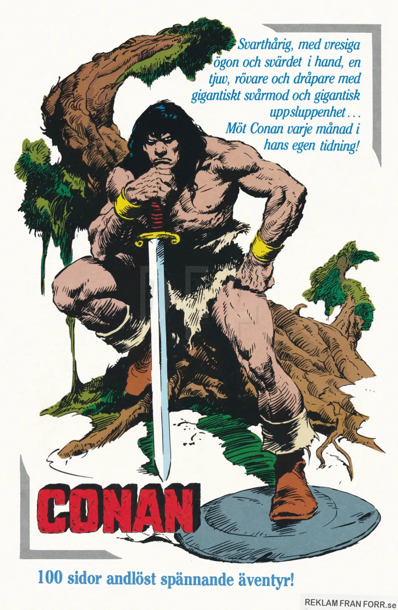 Reklam för serietidningen Conan