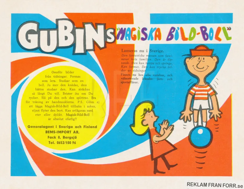 Reklam för Gubins magiska bild-boll