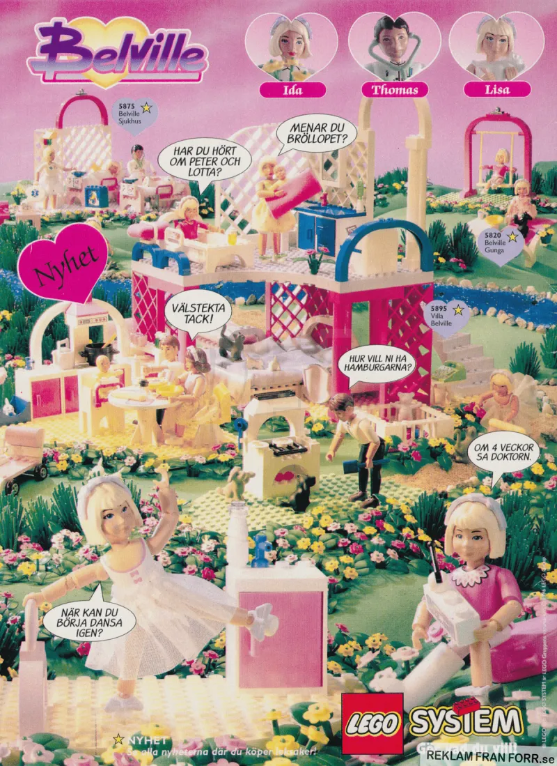 Annons för serien Lego Belville