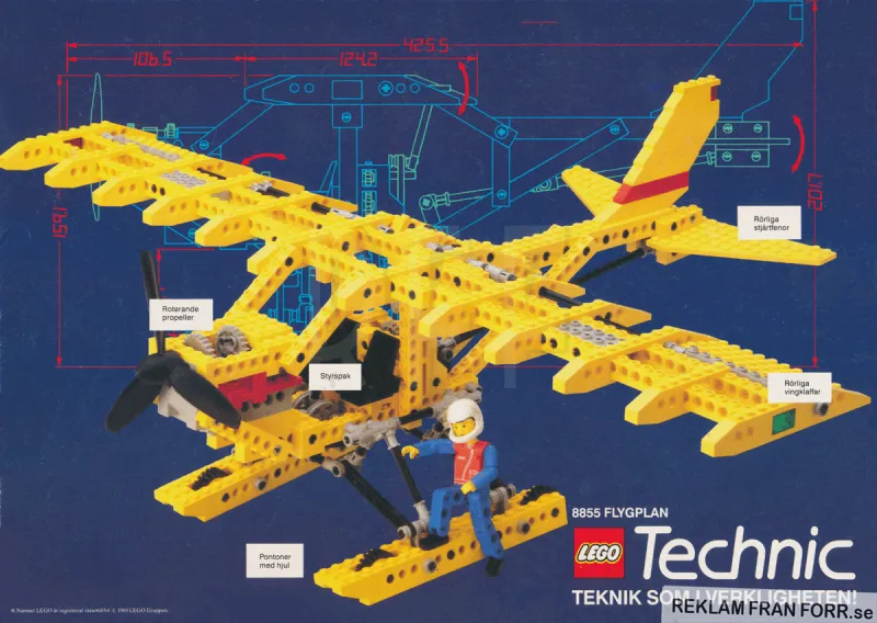 Reklam för ett flygplan från LEGO Technic