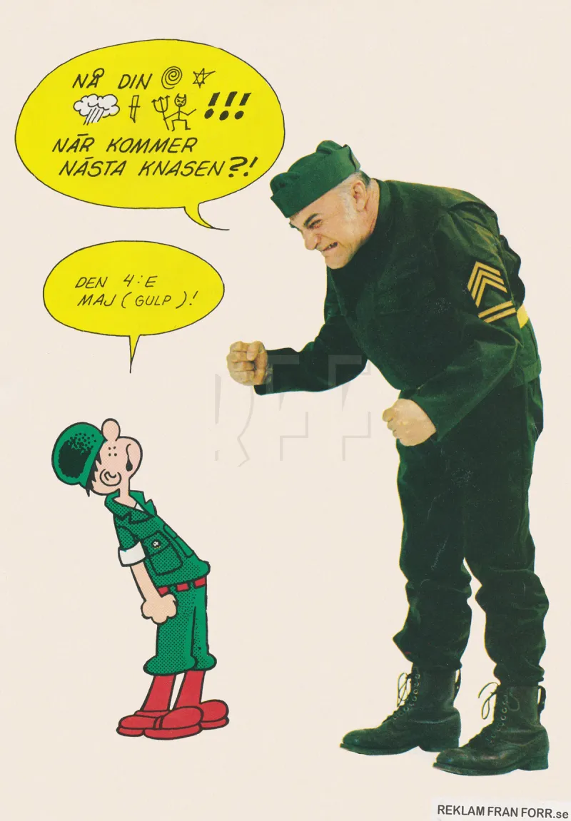 Reklam för serietidningen Knasen
