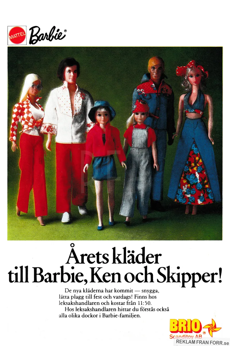 Reklam för nya kläder i Barbie-serien