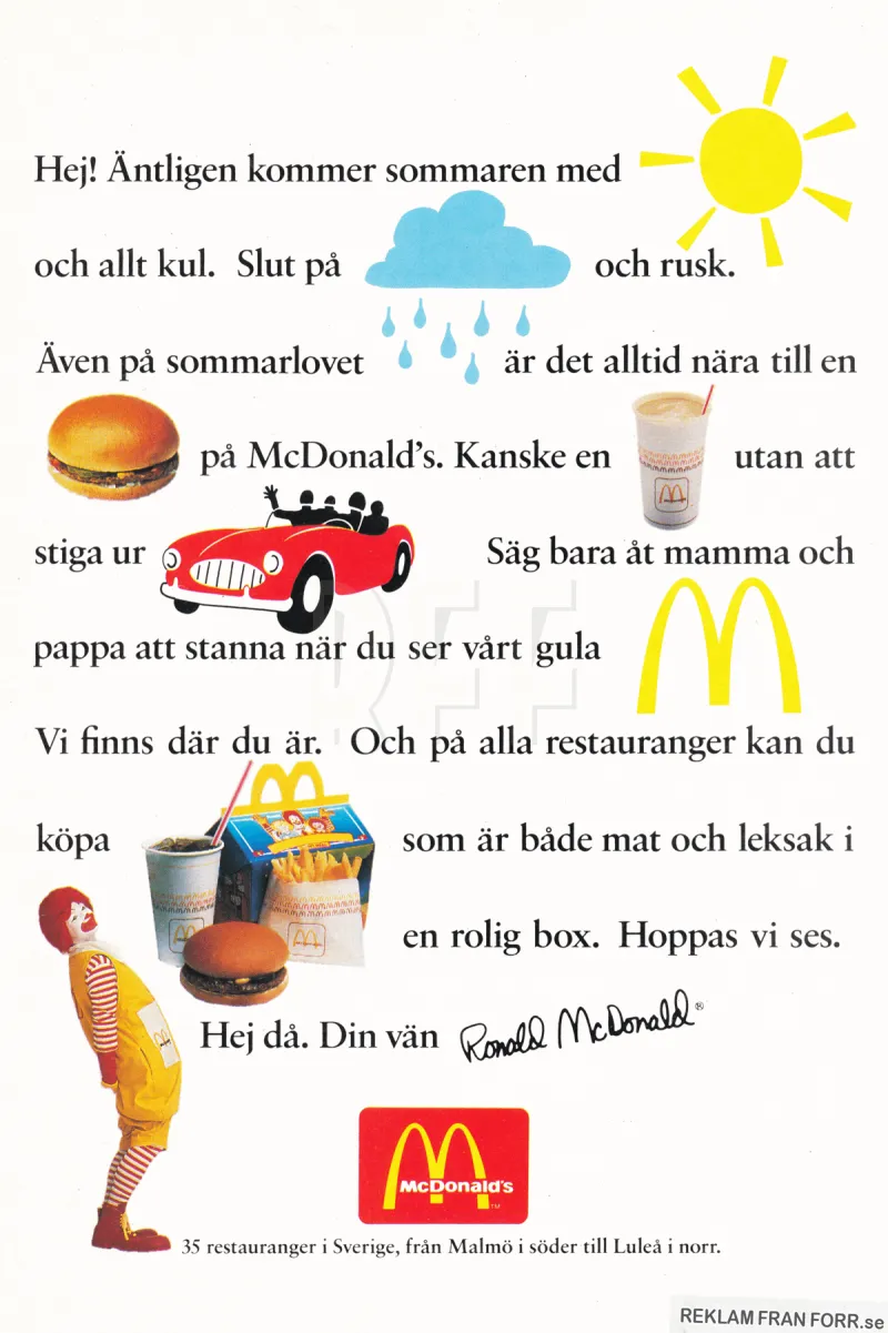 Reklam för McDonald's