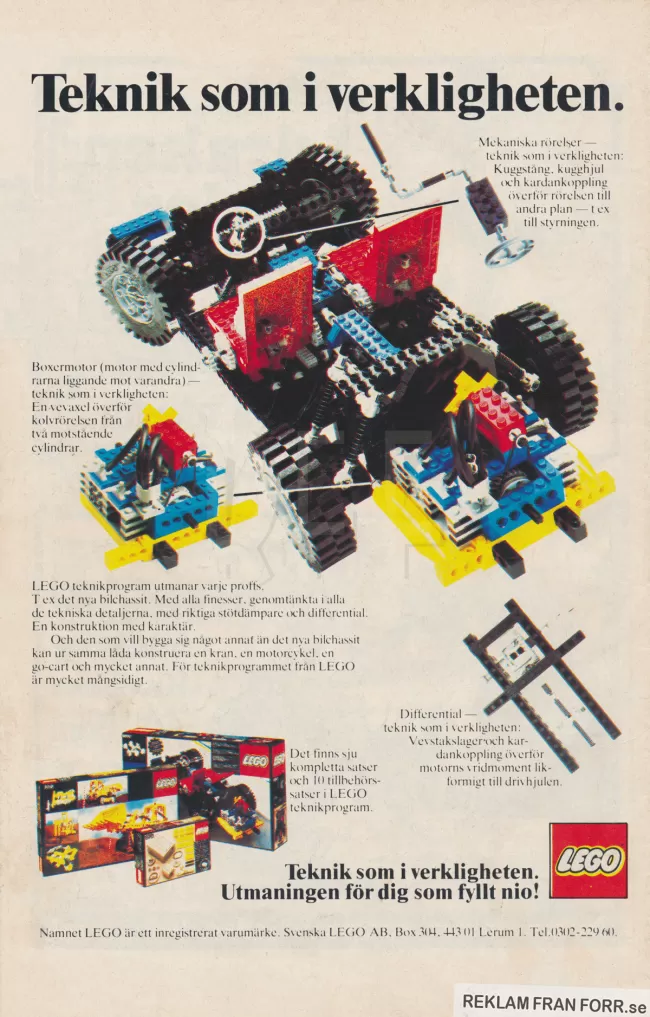 Reklam för LEGO Technic 