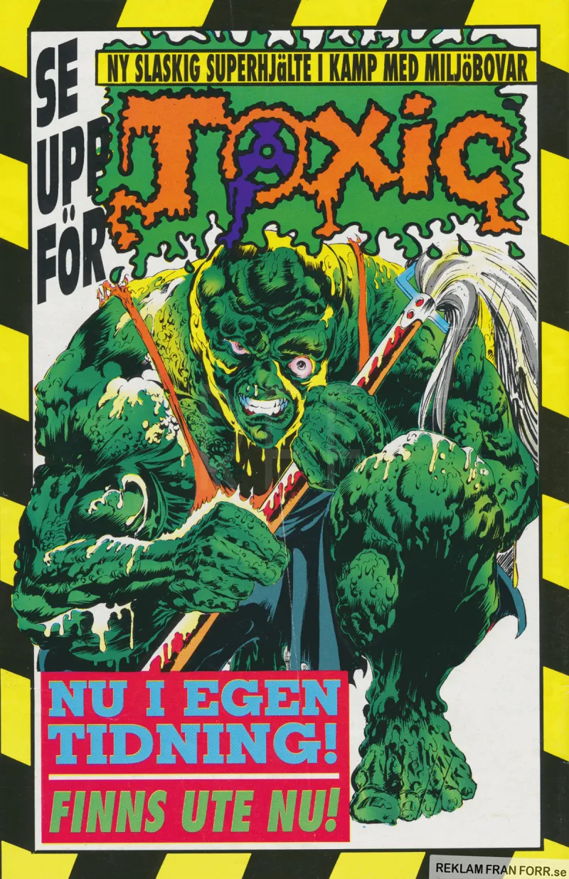 Reklam för serietidningen Toxic 