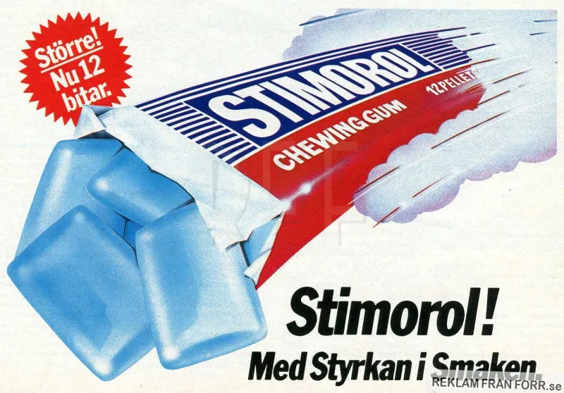 Reklam för Stimorol tuggummi