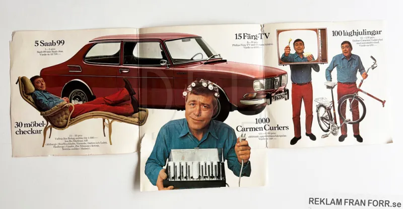 Inlaga till singeln Pekkas Ljud-Jakt, reklam från Flora