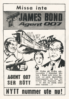 Reklam för tidningen James Bond - Agent 007