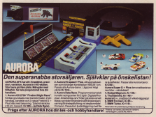 En annons för Aurora bilbana