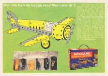Reklam för byggsatser från Meccano