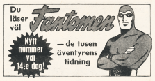 Reklam för serietidningen Fantomen