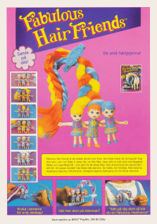 Reklam för hårprydnaderna från Fabulous Hair Friends