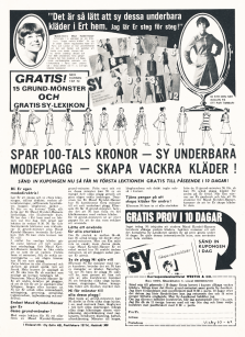 Reklam för Korrespondensinstitutet Westin & Co