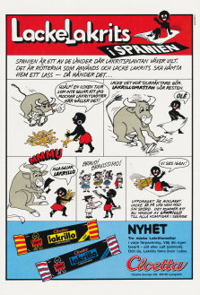 Reklam för lakritsgodiset Lakrillo från Cloetta
