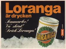 Annons för drycken Loranga