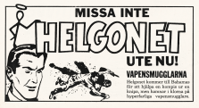 Reklam för serietidningen Helgonet