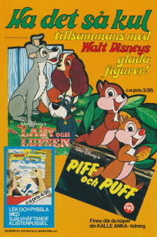 Reklam för Disney-pysselböcker från Hemmets Journal Bokförlag