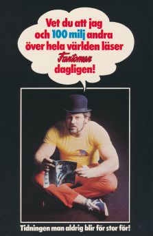 Reklam för tidningen Fantomen där Ricky Bruch är affischnamnet