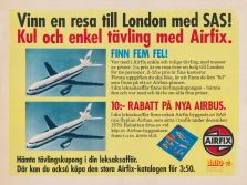 Reklam för Airfix, med nya byggsatser och katalog