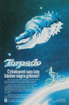 Reklam för cykelnavet Torpedo