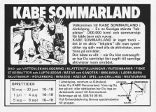 Reklam för Kabe Sommarland i Jönköping