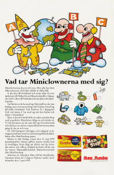 Tävling där Marabous maskotar funderar på vad de ska ta med sig på sin jorden runt resa.