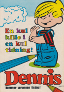 Reklam för serietidningen Dennis