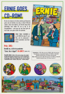 Reklam för dataspelet Ernie: Pank i Bayonne som man kan köpa på CD-rom