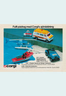 Reklam för leksaksbilar från Corgi