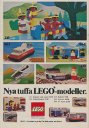 Reklam från LEGO där man visar upp nyheter