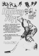 Reklam för samlarbilder för hockeysäsongen 1970-71