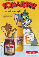 Reklam för sylt och saft med seriefigurerna Tom & Jerry pp