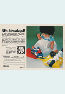 Reklam för varuhuset NK och deras leksaker inför julen