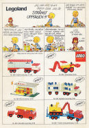 Reklam för LEGO och deras nya modeller