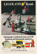Reklam för LEGOLAND Rymd, där ett gäng astronauter visas på månens yta