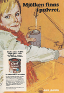 Reklam för Oboy chokladmjölk med mjölkpulver