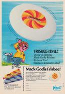 Reklam för smårgåspålägget Mack-Godis från Kavli, där man också kan beställa en frisbee för bara 7 kr
