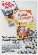 Reklam för frukostflingor, ett tillskott i OTA-familjen som leds av Kalaspuffar