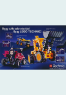 Reklam för tre nya byggsatsmodeller i serien Lego Technic