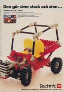 Reklam för en LEGO-låda med en Jeep