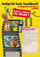 Annons för kortare Disney-filmer i Super8-format