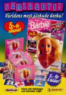 Reklam för samlaralbum från Panini som här handlar om dockan Barbie