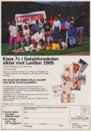 Annons för Ulf Andersson Konstförlag som gav skolklasser möjligheter att sälja julkort och tjäna pengar