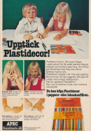 Reklam för Plastidecor färgpennor 